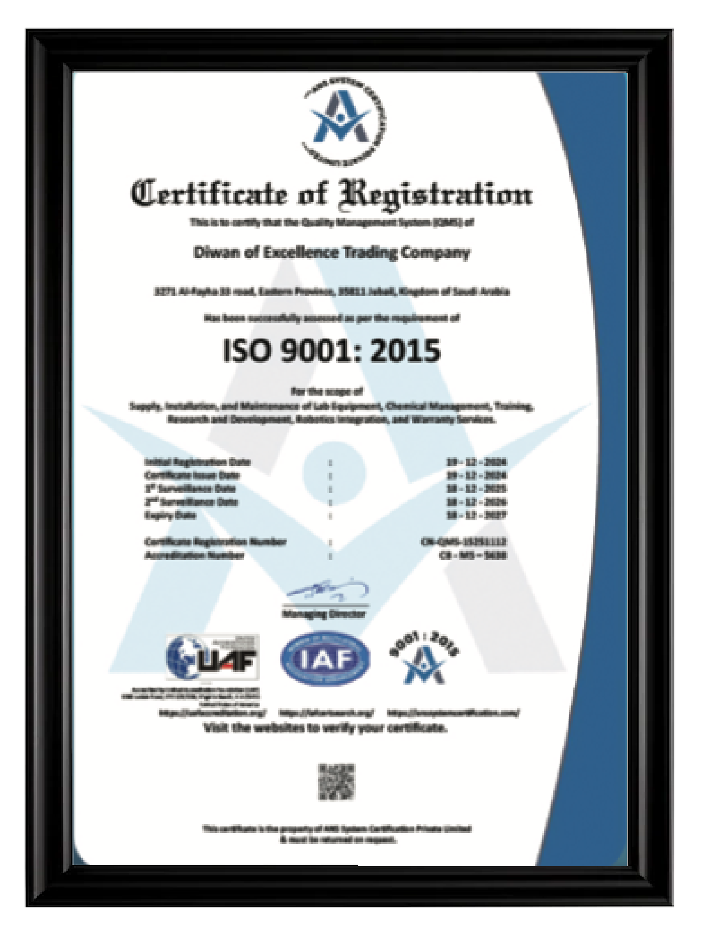 Quality Certifications